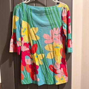 Lilly Pulitzer Bright Floral Top – Size Small